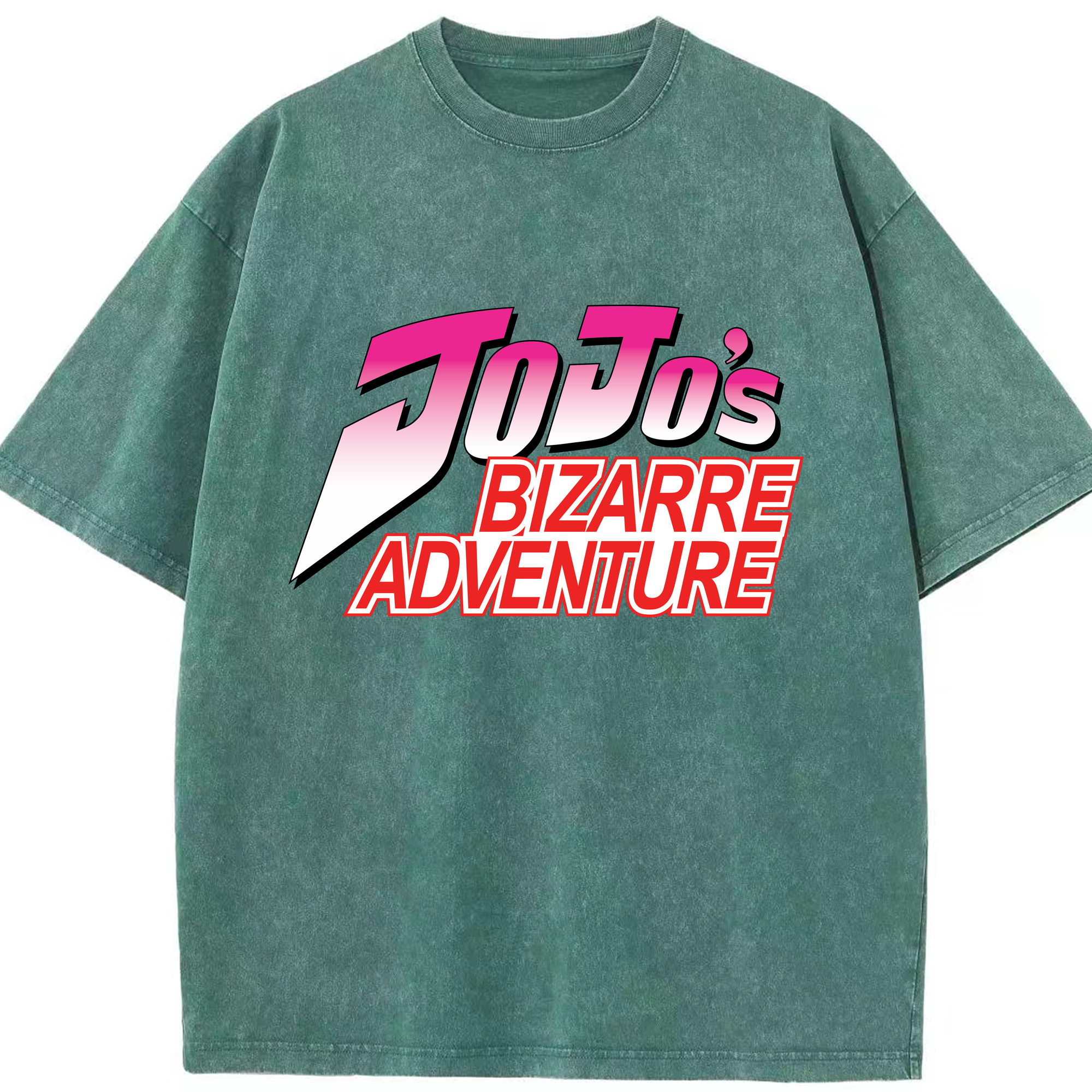 （画像用） ジョジョの奇妙な冒険 JoJo's Bizarre Adventure 綿100% ヴィンテージ風 半袖Tシャツ（フロントプリント）
